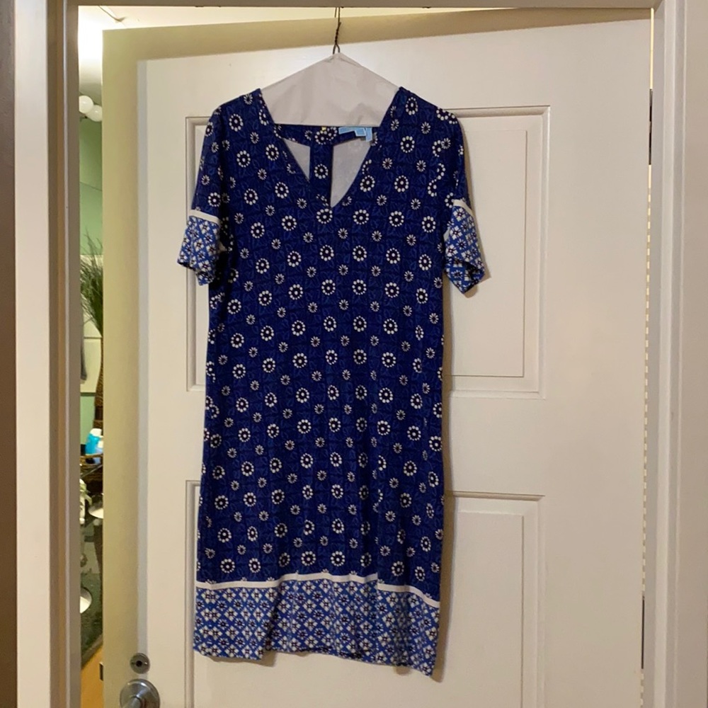 Draper James Navy pattern Shift Dress